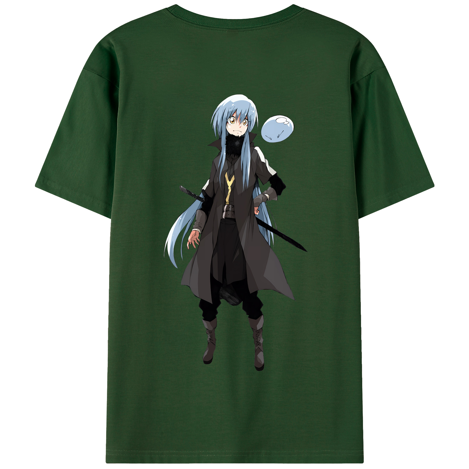 （画像用） 転スラ Regarding Reincarnated to Slime 綿100％半袖Tシャツ（背面プリント）